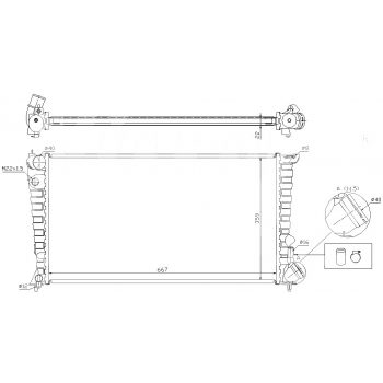 радиатор на CITROEN BERLINGO, 06.96 - 12.02
