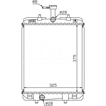 радиатор на CITROEN C1, 05 -