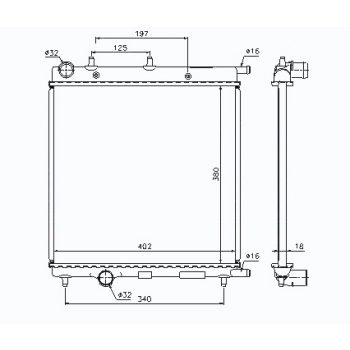 радиатор на CITROEN C3, 02 - 05