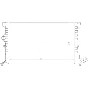 радиатор на CITROEN XANTIA, 09.93 - 01.98