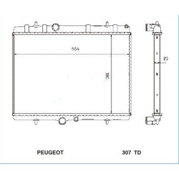 радиатор на CITROEN XSARA, 09.00 - 03