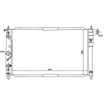РАДИАТОР DAEWOO LANOS, 05.97 - 04.00