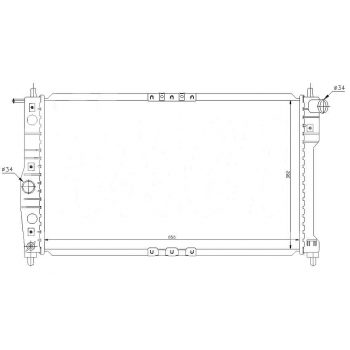 РАДИАТОР DAEWOO NUBIRA, 08.99 - 06.03