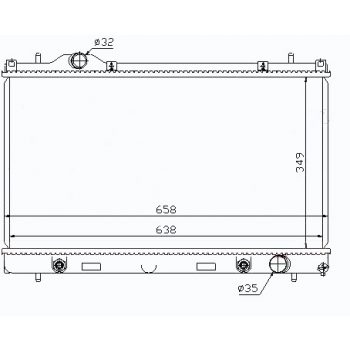 РАДИАТОР DODGE NEON, 00 - 05