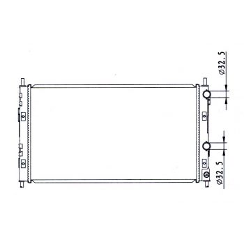 РАДИАТОР DODGE STRATUS, 01 - 03