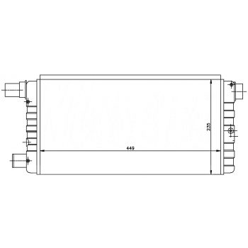 радиатор на FIAT CINQUECENTO, 92 - 99