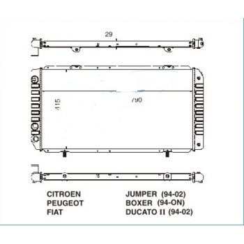 РАДИАТОР FIAT DUCATO, 03.02 - 07.06