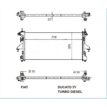 радиатор на FIAT DUCATO, 06 -