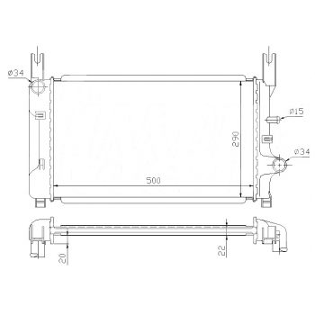 радиатор на FORD FIESTA III, 02.89 - 09.95