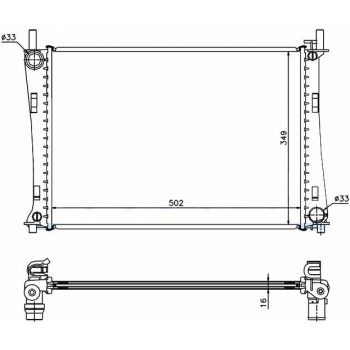 радиатор на FORD FIESTA VI, 02- 08