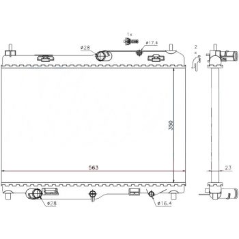 радиатор на FORD FIESTA, 10.08 -