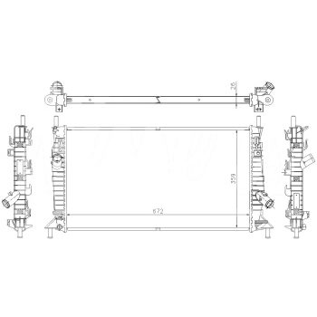 РАДИАТОР FORD FOCUS C-MAX, 03 - 10
