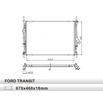 радиатор на FORD TRANSIT, 06 -