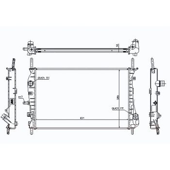 радиатор на FORD MONDEO, 11.00 - 06