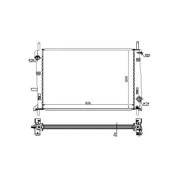 радиатор на FORD MONDEO, 09.96 - 10.00