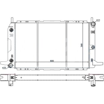 радиатор на FORD SCORPIO, 01.85 - 01.92