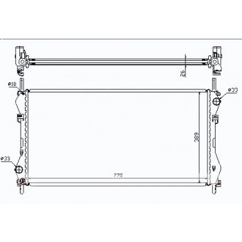 РАДИАТОР FORD TRANSIT, 00 - 06