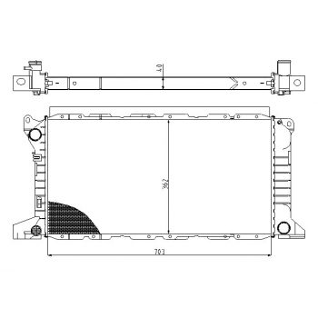 радиатор на FORD TRANSIT, 08.94 - 02.00