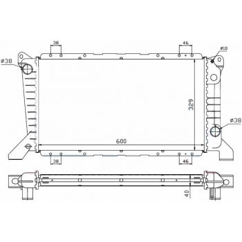 радиатор на FORD TRANSIT, 08.94 - 02.00