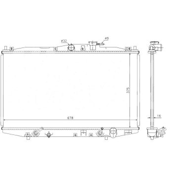 радиатор на HONDA ACCORD, 98 - 02