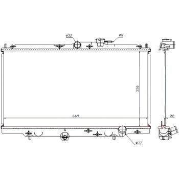 РАДИАТОР HONDA ACCORD, 04.94 - 09.98