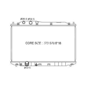 радиатор на HONDA CIVIC, 06 - 11