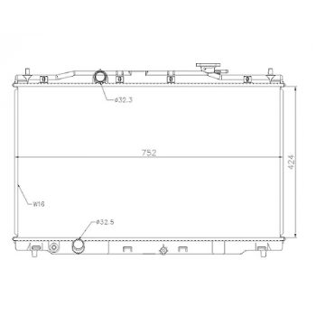 радиатор на HONDA CR-V, 12 -