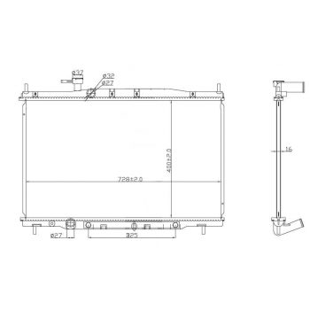 РАДИАТОР HONDA CR-V, 07 - 11