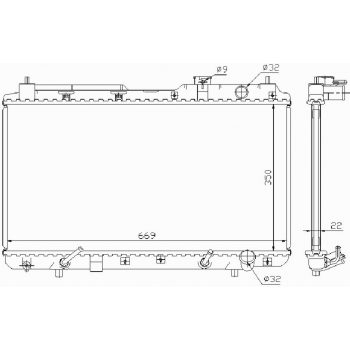 радиатор на HONDA CR-V, 97 - 02