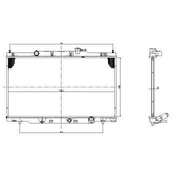 радиатор на HONDA CR-V, 02.02 - 04