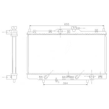 радиатор на HONDA CR-V, 02.02 - 04