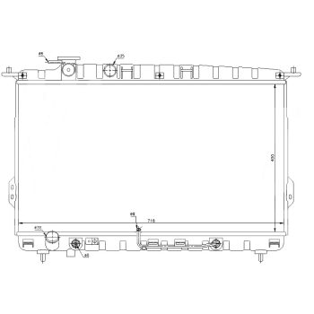 радиатор на HYUNDAI SONATA, 99 - 01
