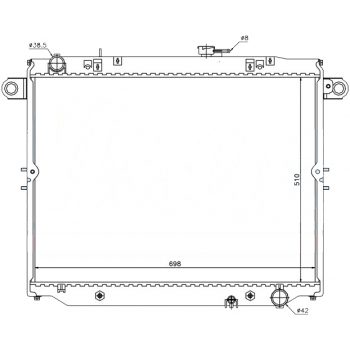 РАДИАТОР LEXUS LX 450/470, 98 -
