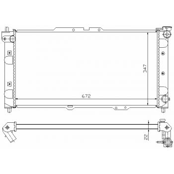 РАДИАТОР MAZDA 323 F, 08.94 - 10.98