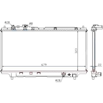 РАДИАТОР MAZDA 323 S, 11.94 - 08.98
