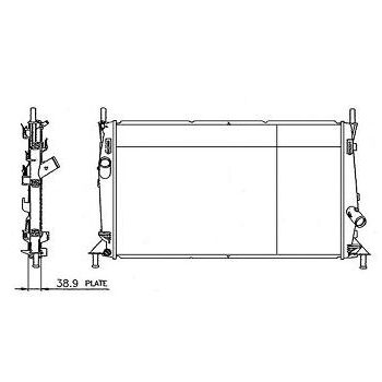 радиатор на MAZDA 3, 03 - 06