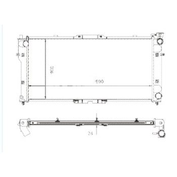 радиатор на MAZDA 626, 09.92 - 07.97