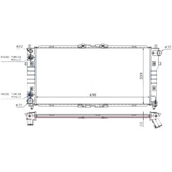 радиатор на MAZDA 626, 09.92 - 07.97