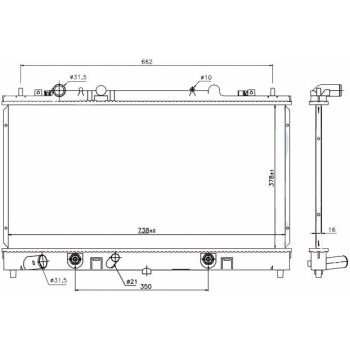 радиатор на MAZDA 6, 02.02 - 08.07