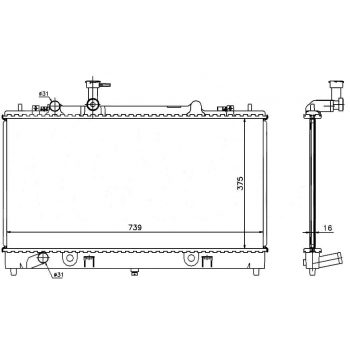 РАДИАТОР MAZDA 6, 02.02 - 08.07