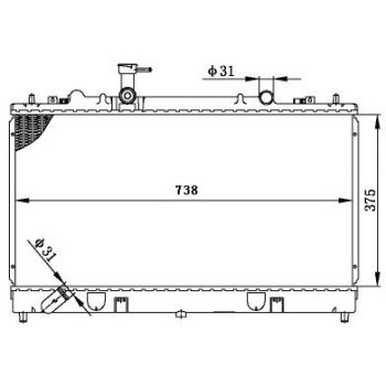 радиатор на MAZDA 6, 02.02 - 08.07