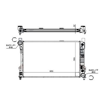 РАДИАТОР MERCEDES BENZ (C-kl W203), 05.00 - 12.06
