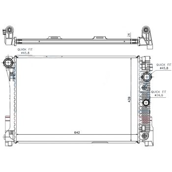 радиатор на MERCEDES BENZ (C-kl W204), 01.07 -