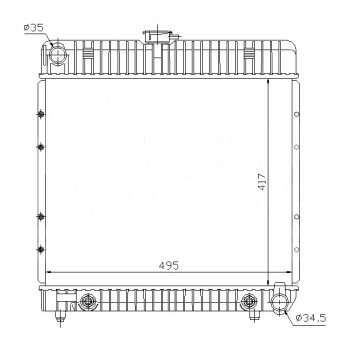 радиатор на MERCEDES BENZ (W123), 02.76 - 12.84