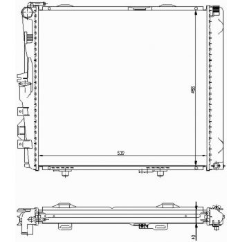 радиатор на MERCEDES BENZ (W124), 01.85 - 06.95