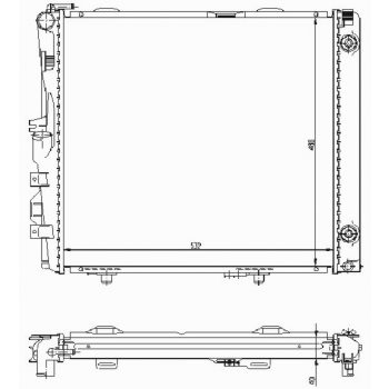 радиатор на MERCEDES BENZ (W124), 01.85 - 06.95