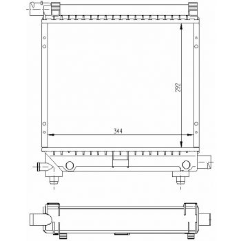 РАДИАТОР MERCEDES BENZ (W124), 01.85 - 06.95