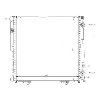 радиатор на MERCEDES BENZ (W124), 01.85 - 06.95