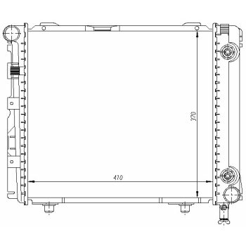 радиатор на MERCEDES BENZ (W124), 01.85 - 06.95