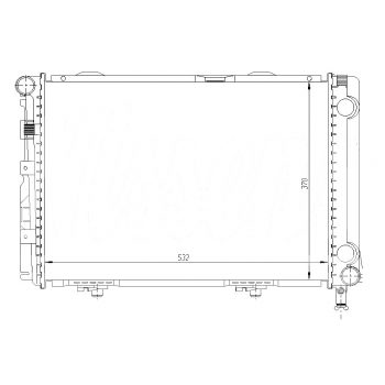 радиатор на MERCEDES BENZ (W124), 01.85 - 06.95